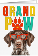 GrandPAW German Shorthair Pointer Grandparents Day Granddog card