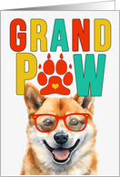 GrandPAW Shiba Inu Dog Grandparents Day from the Granddog card