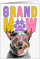 GrandMAW Queensland Heeler Dog Grandparents Day from Granddog card