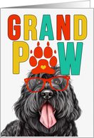 GrandPAW Black Russian Terrier Grandparents Day from Granddog card