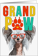 GrandPAW Chinese Crested Dog Grandparents Day from the Granddog card