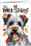 Thanksgiving Pumi Sheepdog Funny Let’s Talk Turkey card