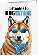 Father’s Day Akita Dog Coolest Dogfather Ever card