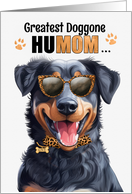 Mother’s Day Beauceron Dog Greatest HuMOM Ever card