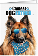 Father’s Day Belgian Tervuren Dog Coolest Dogfather Ever card