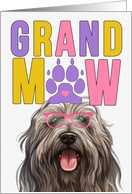 GrandMAW Bergamasco Dog Grandparents Day from Granddog card