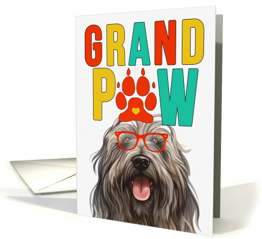 GrandPAW Bergamasco Dog Grandparents Day from Granddog card (1800772)