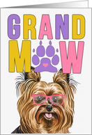 GrandMAW Biewer Terrier Dog Grandparents Day from Granddog card