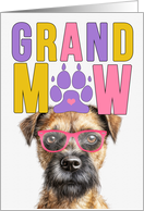 GrandMAW Border Terrier Dog Grandparents Day from Granddog card