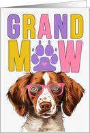 GrandMAW Brittany Spaniel Dog Grandparents Day from Granddog card