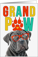 GrandPAW Cane Corso Dog Grandparents Day from Granddog card