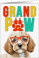 GrandPAW Cockapoo Dog Grandparents Day from Granddog card