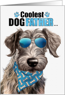 Father’s Day Scottish Deerhound Dog Coolest Dogfather Ever card