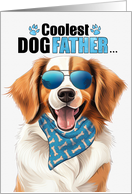 Father’s Day Kooikerhondje Dog Coolest Dogfather Ever card
