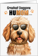 Mother’s Day Caramel Labradoodle Dog Greatest HuMOM Ever card