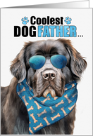Father’s Day Newfoundland Dog Coolest Dogfather Ever card
