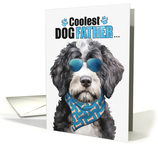 Father's Day Portuguese Water Dog Coolest Dogfather Ever card