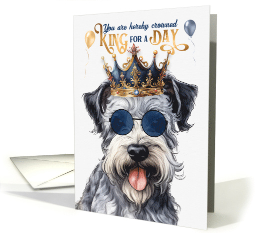 Birthday Pumi Dog Funny King for a Day card (1809714)