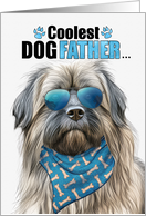 Father’s Day Pyrenean Shepherd Coolest Dogfather Ever card