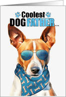 Father’s Day Basenji Dog Coolest Dogfather Ever card
