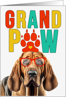 GrandPAW Bloodhound Dog Grandparents Day from Granddog card