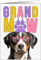 GrandMAW Greater Swiss Mountain Dog Grandparents Day card