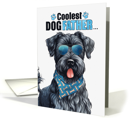 Father's Day Kerry Blue Terrier Dog Coolest Dogfather Ever card