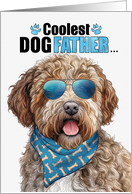 Father’s Day Lagotto Romagnolo Dog Coolest Dogfather Ever card