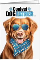 Father’s Day Duck Tolling Retriever Dog Coolest Dogfather Ever card