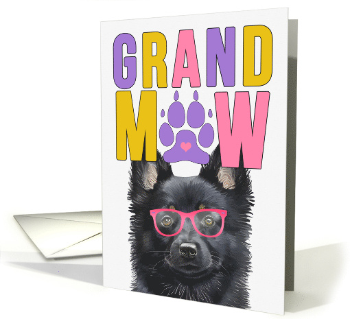 GrandMAW Schipperke Dog Grandparents Day from Granddog card (1815100)