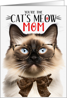 Balinese Cat Mom on Mother’s Day with Cat’s Meow Humor card