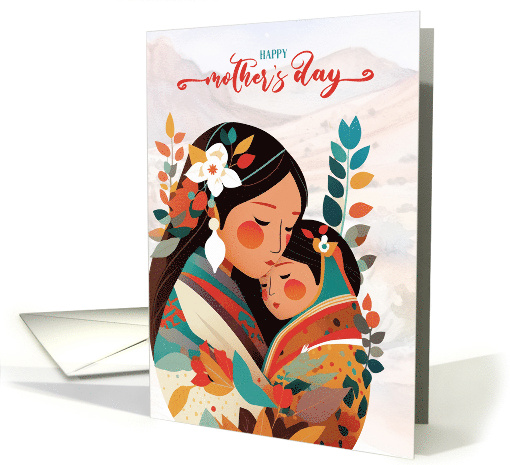 Native American Inspired Mother's Day Cultural and Colorful card