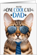 Bengal Cat Father’s Day for Dad One Cool Cat card