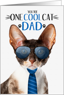 Cornish Rex Cat Father’s Day for Dad One Cool Cat card