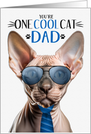Sphynx Cat Father’s Day for Dad One Cool Cat card