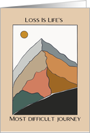 Mountain Sun Graphic Design With Sympathy card