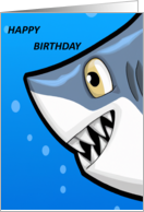 For Kids Birthday Smiling Happy Shark card