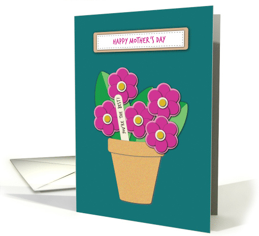 Happy Mother's Day for Mum with flowerpot card (1762770)