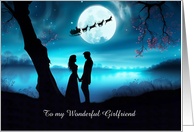 Girlfriend Love Happy Holidays Christmas Romance Custom Front card