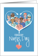 Radiology Nurses Day with Large White Stethoscope and Nurses Inside card