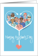 Nursing Assistants Day with White Stethoscope and Nursing Assistants card