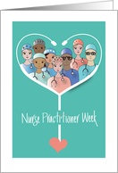 Nurse Practitioner Week White Stethoscope NP Week Nurse Practitioners card