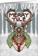 Merry Yule Reindeer card