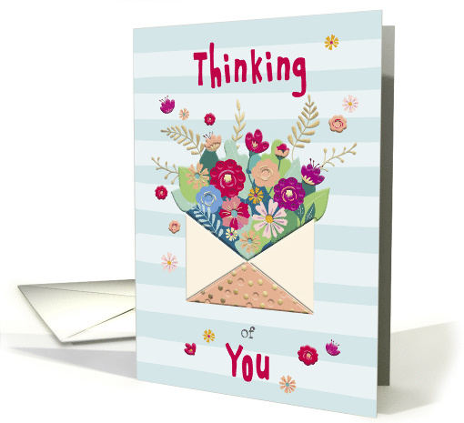 Thinking of You Flowers Sweet Wishes card (1788664)