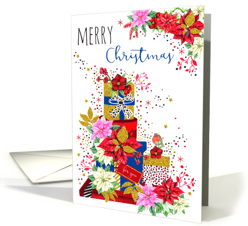 Happy Holiday with Christmas Gifts card (1805480)