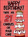 happy birthday, milestone, 21, 21st birthday, turning 21, legal age, candle cake, cake, plaid