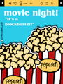 movie night, invitation, film, cinema, theater, theatre, ticket, popcorn, DVD, get together, blockbuster, friend, best friend, BFF