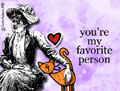 favorite person,bff,best friend,kitty,cat,love,heart,victorian,girlfriend,boyfriend,close,affection,