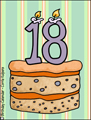 birthday, cake, 18, 18 years old, 18th, turning 18, happy birthday, milestone,