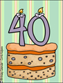birthday, cake, 40, 40 years old, 40th, turning 40, happy birthday, milestone,